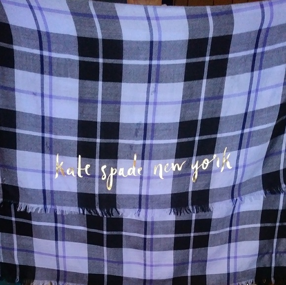 Kate Spade Accessories - Kate Spade New York Plaid Long Scarf